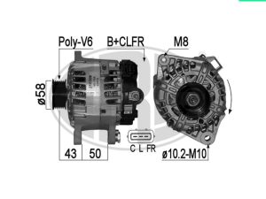 Alternator KIA CEED hatchback (ED) 1.4 CVVT benzina 90 cai ERA 210308A