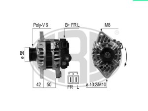 Alternator KIA CEED (JD) 1.4 CVVT benzina 100 cai ERA 210649A