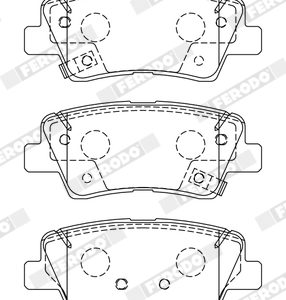 Placute frana KIA STONIC (YB) 1.0 T-GDi Eco-Dynamics+ benzina/elector 101 cai FERODO FDB5041