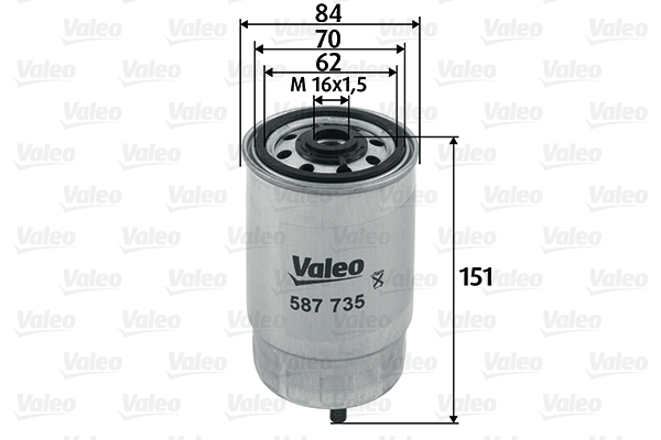 Filtru combustibil KIA VENGA (YN) 1.4 CRDi 75 diesel 75 cai VALEO 587735
