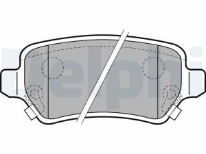 Placute frana KIA VENGA (YN) 1.6 CRDi 115 diesel 116 cai DELPHI LP2188