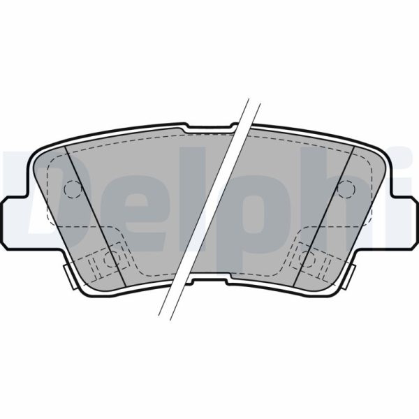 Placute frana KIA OPTIMA (FSGDS6B) 2.0 benzina 170 cai DELPHI LP2195