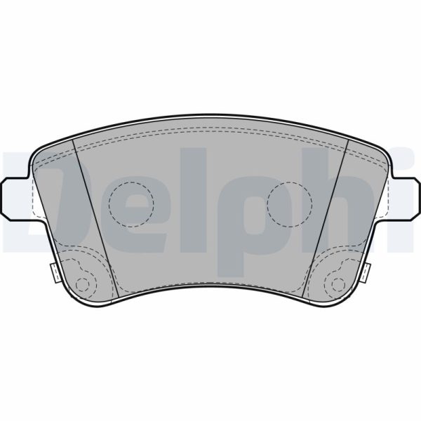 Placute frana KIA VENGA (YN) 1.6 CVVT benzina 125 cai DELPHI LP2203