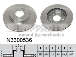 Disc frana KIA CEED Combi Van (JD) 1.4 CRDi diesel 90 cai NIPPARTS N3300536