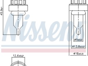 Senzor temperatura lichid de racire KIA STONIC (YB) 1.4 LPG Benzina/Autogaz (GPL) 97 cai NISSENS 207011