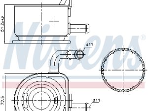 Radiator ulei motor KIA PROCEED (CD) 1.0 T-GDI benzina 120 cai NISSENS 91230