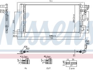 Condensator climatizare KIA XCEED (CD) 1.6 CRDi 136 diesel 136 cai NISSENS 940978