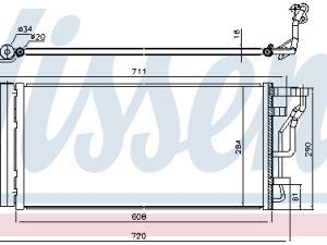 Condensator climatizare KIA CEED Hatchback Van (CD) T-GDI GT benzina 204 cai NISSENS 941289