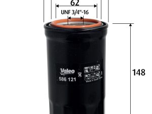 Filtru ulei KIA CEED hatchback (ED) 2.0 CRDi diesel 136 cai VALEO 586121