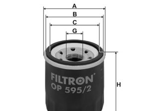 Filtru ulei KIA STONIC (YB) 1.0 T-GDi Eco-Dynamics+ benzina/elector 120 cai FILTRON OP 595/2