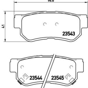 Placute frana KIA OPTIMA (FSGDS6B) 2.0 CVVT benzina 165 cai BREMBO P 30 014
