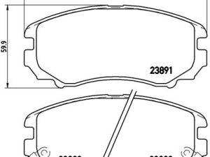 Placute frana KIA OPTIMA (FSGDS6B) 2.0 CVVL benzina 165 cai BREMBO P 30 018X