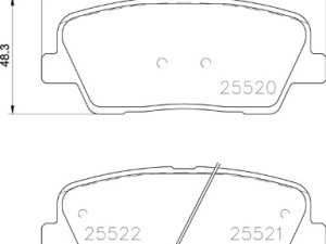 Placute frana KIA STINGER (CK) 2.0 T-GDi benzina 256 cai BREMBO P 30 104
