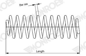 Arc spiral KIA VENGA (YN) 1.6 CVVT benzina 125 cai MONROE SP4091
