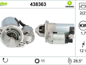 Electromotor KIA PRO CEED (JD) 1.6 CRDi 110 diesel 110 cai VALEO 438363