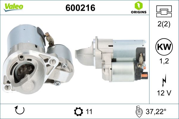 Electromotor KIA OPTIMA (FSGDS6B) 2.0 CVVL benzina 165 cai VALEO 600216