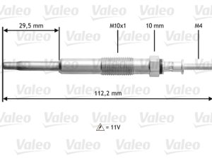 Bujie incandescenta KIA CEED hatchback (ED) 2.0 CRDi diesel 136 cai VALEO 345135