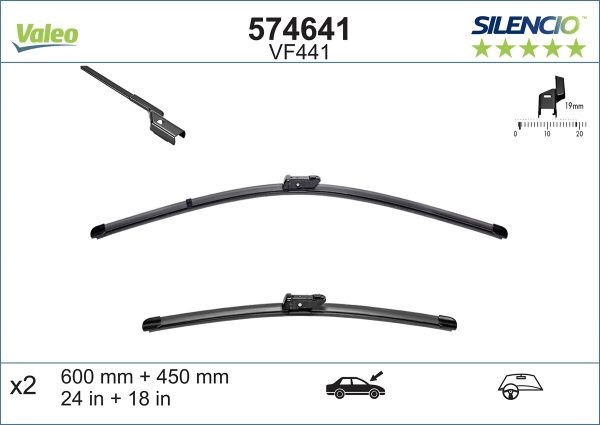 Lamela stergator KIA CEED SW (ED) 2.0 CRDi 140 diesel 140 cai VALEO 574641