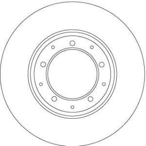 Disc frana LAND ROVER DEFENDER Station Wagon (L316) 2.5 D 4x4 (L316) diesel 69 cai TRW DF6905