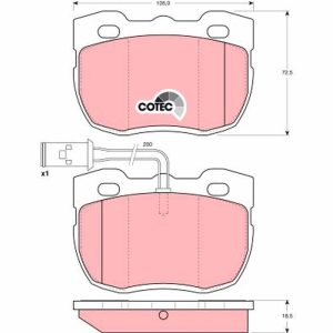 Placute frana LAND ROVER DEFENDER Cabrio (L316) 2.5 TDI 4x4 (L316) diesel 113 cai TRW GDB1093