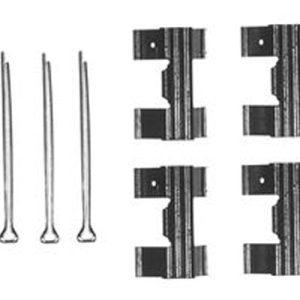 Set accesorii placute frana LAND ROVER DEFENDER Station Wagon (L316) 2.5 4x4 benzina 83 cai TRW PFK131