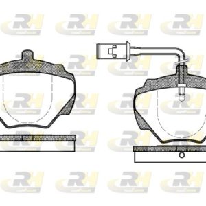Placute frana LAND ROVER DEFENDER Cabrio (L316) 2.4 Td4 4x4 (L317) diesel 122 cai ROADHOUSE 2222.01
