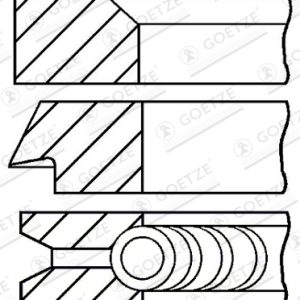 Set segmenti piston LAND ROVER DEFENDER Station Wagon (L316) 2.5 4x4 benzina 83 cai GOETZE ENGINE 08-263107-00