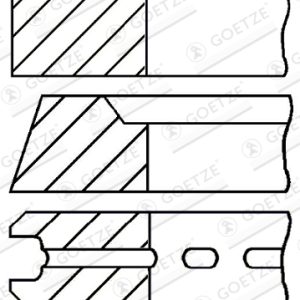 Set segmenti piston LAND ROVER DEFENDER Station Wagon (L316) 3.5 4x4 benzina 117 cai GOETZE ENGINE 08-520107-00