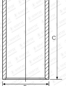 Camasa cilindru LAND ROVER DEFENDER Station Wagon (L316) 2.5 4x4 benzina 83 cai GOETZE ENGINE 14-010920-00