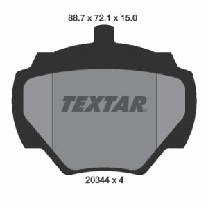Placute frana LAND ROVER DEFENDER Cabrio (L316) 2.2 Td4 4x4 (L317) diesel 122 cai TEXTAR 2034402