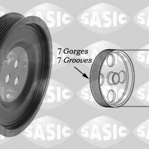 Fulie curea arbore cotit LAND ROVER DEFENDER Station Wagon (L316) 2.4 Td4 4x4 (L316) diesel 122 cai SASIC 2156089