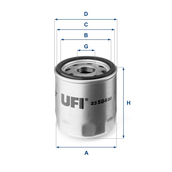 Filtru ulei LAND ROVER DEFENDER Station Wagon (L316) 2.2 Td4 4x4 (L316) diesel 122 cai UFI 23.584.00