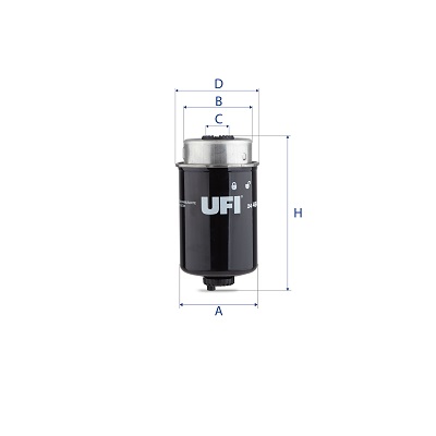 Filtru combustibil LAND ROVER DEFENDER Station Wagon (L316) 2.4 Td4 4x4 (L316) diesel 122 cai UFI 24.464.00