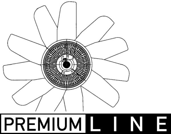 Ventilator radiator LAND ROVER DEFENDER Pick Up (L316) 2.5 Td5 4x4 (L316) diesel 122 cai MAHLE ORIGINAL CFF 494 000P