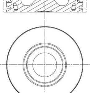 Piston LAND ROVER DEFENDER Station Wagon (L316) 2.2 Td4 4x4 (L316) diesel 122 cai MAHLE ORIGINAL 013 PI 00136 002