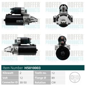 Electromotor LAND ROVER DEFENDER Cabrio (L316) 2.4 Td4 4x4 (L317) diesel 122 cai MEAT DORIA 5010003