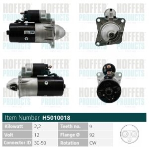 Electromotor LAND ROVER DEFENDER Cabrio (L316) 2.5 TDI 4x4 (L316) diesel 113 cai HOFFER H5010018