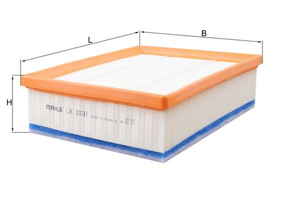 Filtru aer LAND ROVER DEFENDER Station Wagon (L316) 2.2 Td4 4x4 (L316) diesel 150 cai KNECHT LX 2031