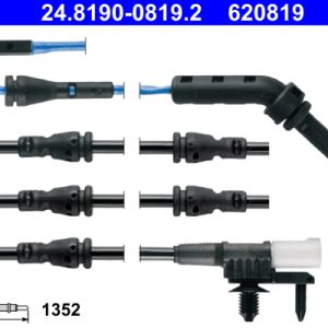 Senzor de avertizare uzura placute de frana LAND ROVER DEFENDER Station Wagon (L663) D300 MHEV 4x4 Diesel/electro 300 cai ATE 24.8190-0819.2
