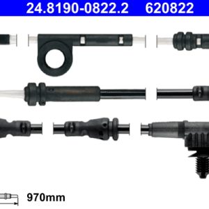 Senzor de avertizare uzura placute de frana LAND ROVER DEFENDER Station Wagon (L663) D300 MHEV 4x4 Diesel/electro 300 cai ATE 24.8190-0822.2