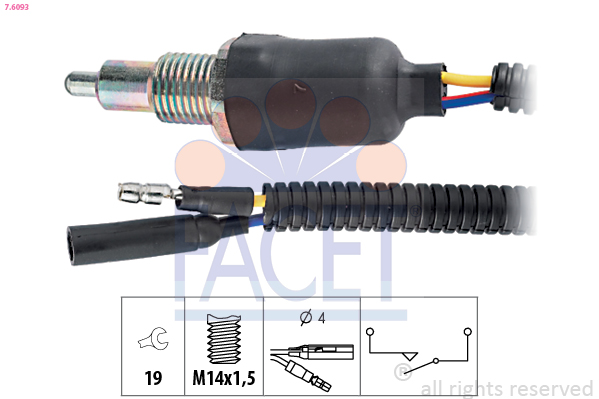 Comutator lampa marsalier LAND ROVER DEFENDER Cabrio (L316) 2.5 Td5 4x4 (L316) diesel 122 cai FACET 7.6093
