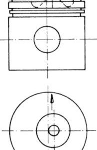 Piston LAND ROVER DEFENDER Station Wagon (L316) 2.5 TDI 4x4 (L316) diesel 113 cai KOLBENSCHMIDT 90624600