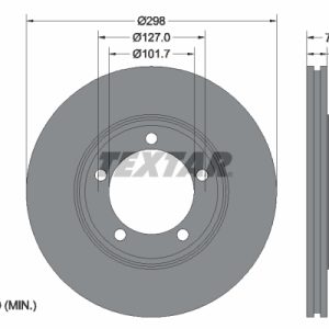 Disc frana LAND ROVER DEFENDER Station Wagon (L316) 2.5 Td5 4x4 (L316) diesel 122 cai TEXTAR 92061300