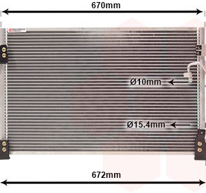 Condensator climatizare LAND ROVER DEFENDER Cabrio (L316) 2.5 TDI 4x4 (L316) diesel 113 cai VAN WEZEL 02005143