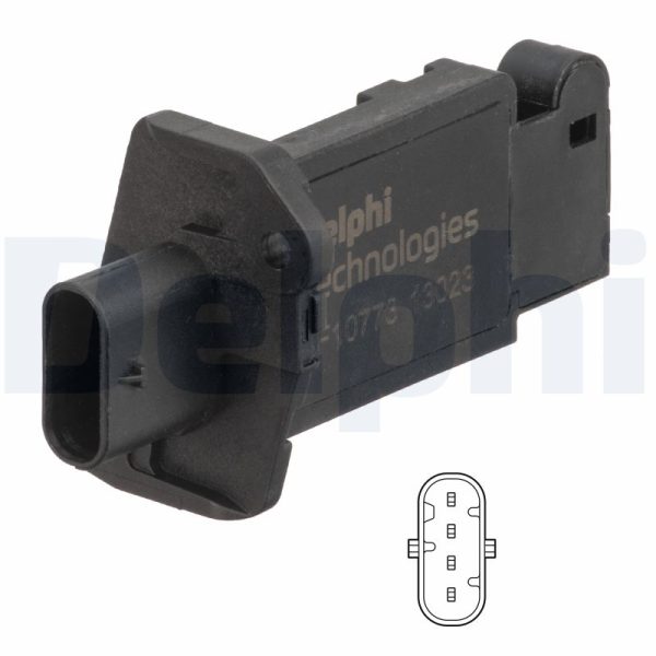 Senzor debit aer LAND ROVER DEFENDER Station Wagon (L663) D250 MHEV 4x4 Diesel/electro 249 cai DELPHI AF10773-12B1