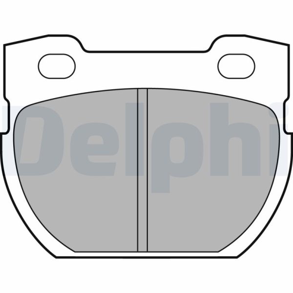 Placute frana LAND ROVER DEFENDER Cabrio (L316) 2.5 D 4x4 (L316) diesel 69 cai DELPHI LP1847