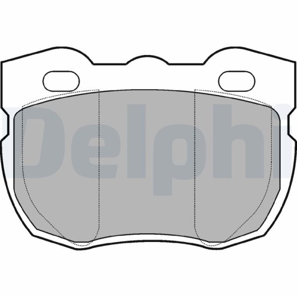 Placute frana LAND ROVER DEFENDER Cabrio (L316) 2.5 TDI 4x4 (L316) diesel 113 cai DELPHI LP481
