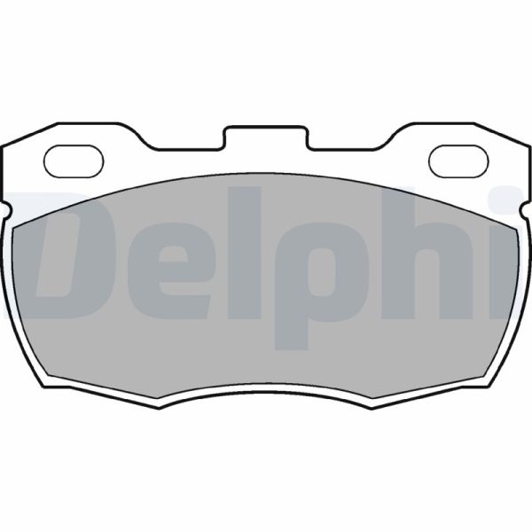 Placute frana LAND ROVER DEFENDER Cabrio (L316) 2.5 D 4x4 (L316) diesel 69 cai DELPHI LP506