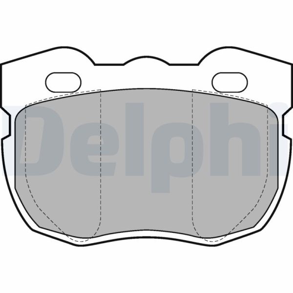 Placute frana LAND ROVER DEFENDER Cabrio (L316) 2.5 D 4x4 (L316) diesel 69 cai DELPHI LP599