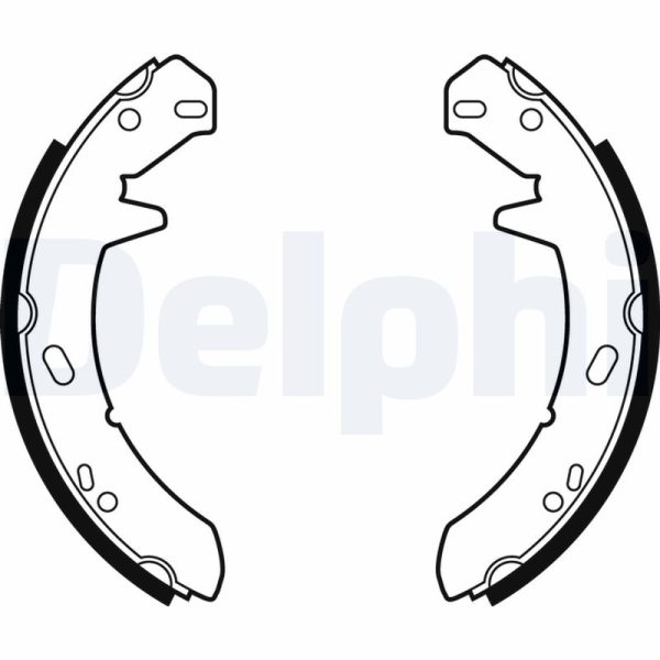 Set saboti frana LAND ROVER DEFENDER Cabrio (L316) 2.4 Td4 4x4 (L317) diesel 122 cai DELPHI LS1867